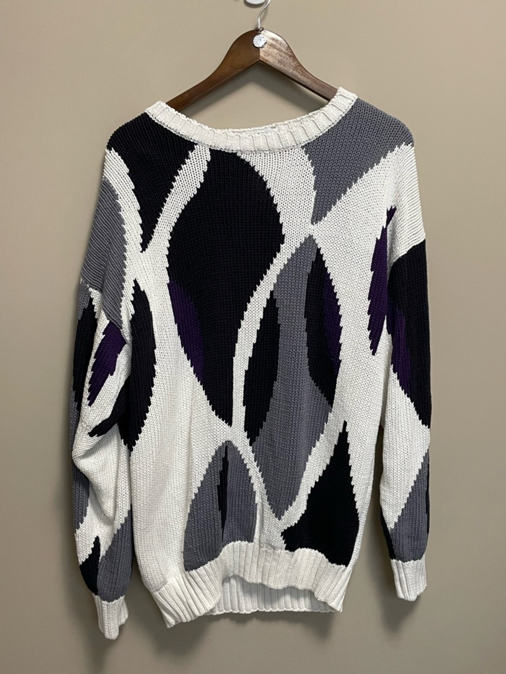 Henry Grethel Vintage Vintage 90s Geometric Print Sweater Men’s XL